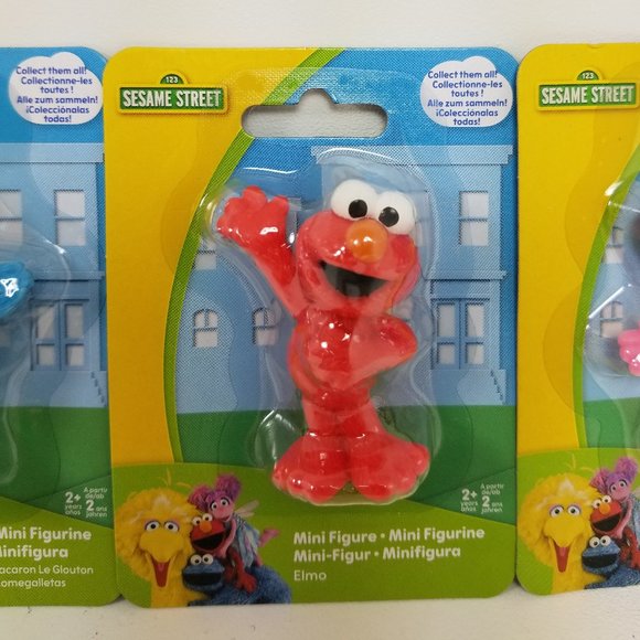 Sesame Street Action Figure set cake decorations approxima 2" + or - - Picture 8 of 15